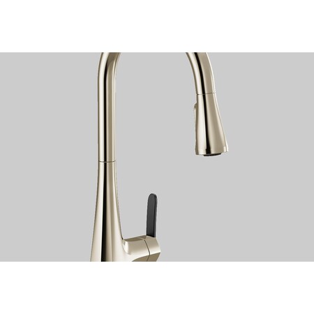 Moen Sinema Polished nickel one-handle pulldown kitchen faucet MS7235EVNL